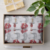 12日のクリスマス3羽のフランスのな雌鶏 薄葉紙 (ギフト)