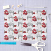 12日のクリスマス3羽のフランスのな雌鶏 薄葉紙 (クラフト)