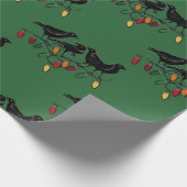 12日のクリスマス4匹のコールバード ラッピングペーパー (角)