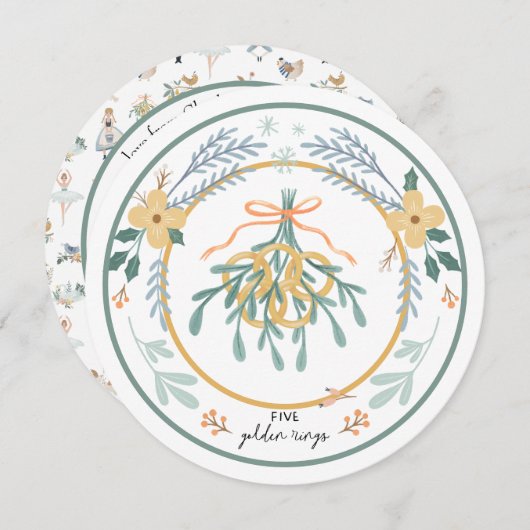 12日のクリスマス5 シーズンカード (正面/裏面)