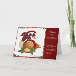 12日のクリスマス6便のガチョウAの置くこと シーズンカード