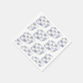 12日のクリスマス7スワンA – スイミング スタンダードカクテルナプキン (角)