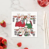 12日のクリスマス8メイドA搾乳 スタンダードカクテルナプキン (インサイチュ)