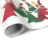 12日のクリスマス9の女性踊ること ラッピングペーパー (ロールコーナー)