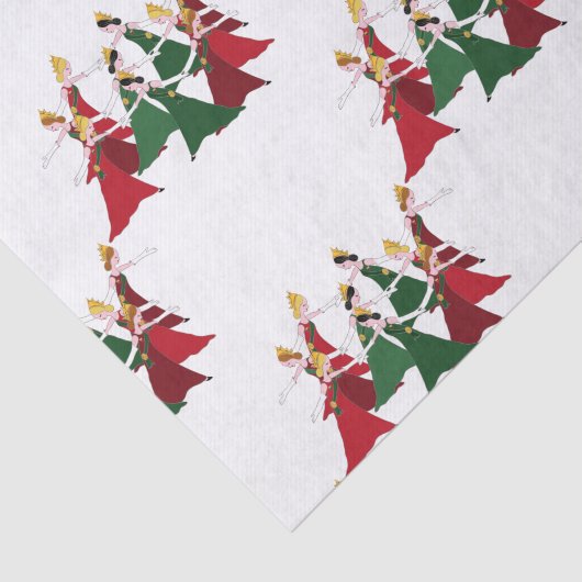 12日のクリスマス9の女性踊ること 薄葉紙 (詳細)