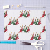 12日のクリスマス9の女性踊ること 薄葉紙 (クラフト)