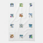 12日のクリスマス キッチンタオル (縦)