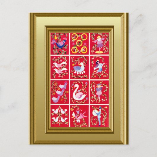 12日のクリスマス シーズンポストカード (正面)