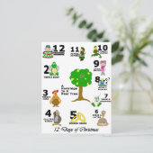 12日のクリスマス シーズンポストカード (スタンド正面)