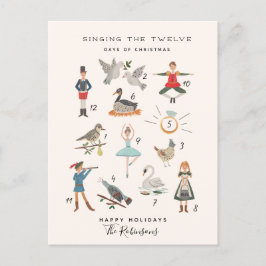 12日のクリスマス シーズンポストカード