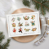 12日のクリスマス シーズンポストカード