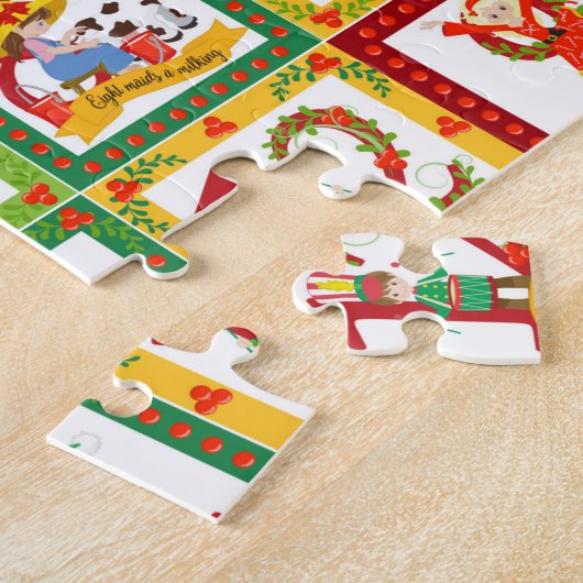 12日のクリスマス ジグソーパズル (側面)