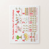 12日のクリスマス ジグソーパズル (縦)