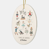 12日のクリスマス セラミックオーナメント (左)