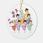 12日のクリスマス セラミックオーナメント (左)