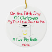 12日のクリスマス セラミックオーナメント (正面)