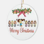 12日のクリスマス セラミックオーナメント (左)