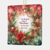 12日のクリスマス セラミックオーナメント (左)