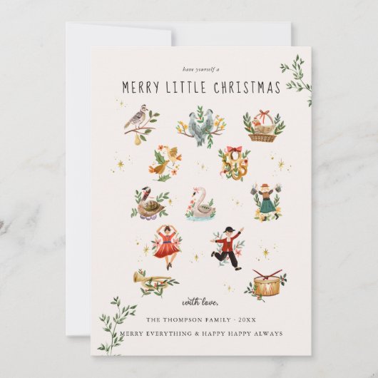 12日のクリスマス |フォトホリデーカード 招待状 (正面)