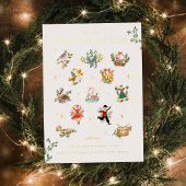 12日のクリスマス |フォトホリデーカード 箔シーズンカード