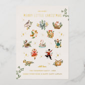 12日のクリスマス |フォトホリデーカード 箔シーズンカード (正面)