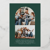 12日のクリスマス |フォトホリデーカード 箔シーズンカード (裏面)