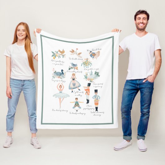 12日のクリスマス フリースブランケット (インサイチュ)