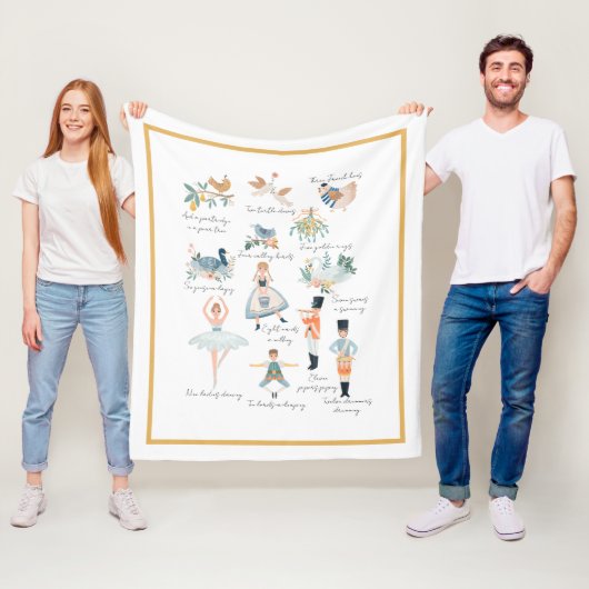 12日のクリスマス フリースブランケット (インサイチュ)