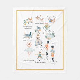 12日のクリスマス フリースブランケット