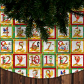 12日のクリスマス ブラッシュドポリエステルツリースカート