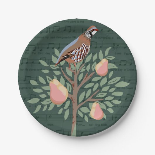 12日のクリスマス ペーパープレート (正面)