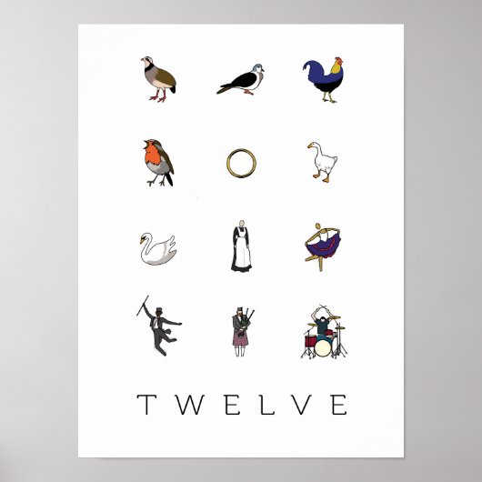 12日のクリスマス ポスター (正面)