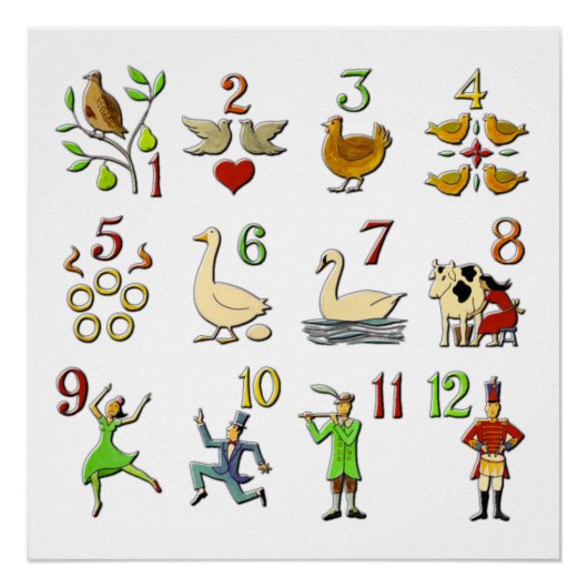 12日のクリスマス ポスター (正面)