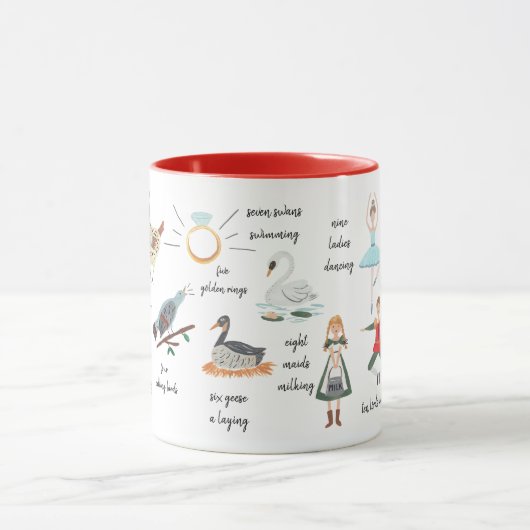 12日のクリスマス マグカップ (中央)