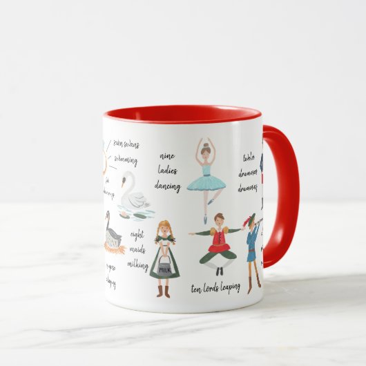 12日のクリスマス マグカップ (正面右)