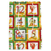 12日のクリスマス ミディアムペーパーバッグ (裏面)