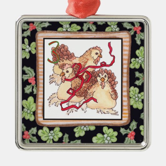 12日のクリスマス メタルオーナメント (正面)