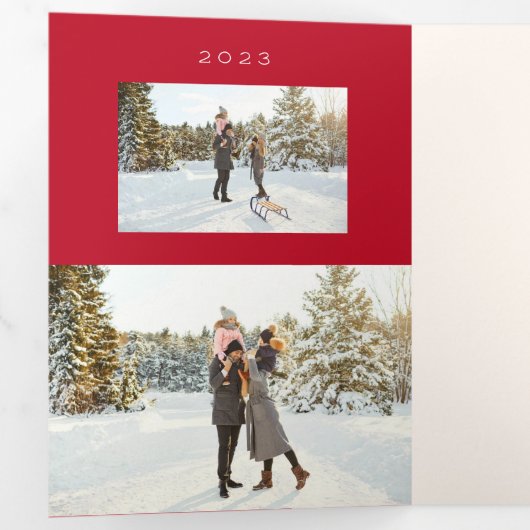 12日のクリスマス 三つ折りクリスマスカード (内部最初)