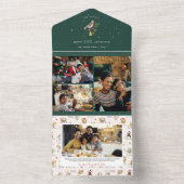 12日のクリスマス |休日の写真コラージュ オールインワン招待状 (内側)