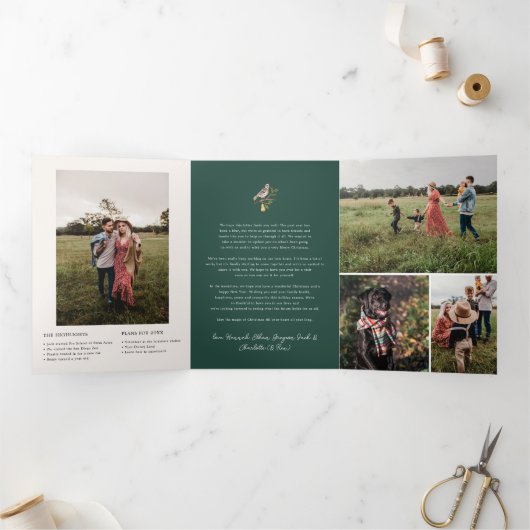 12日のクリスマス |休日5の写真 三つ折り招待状 (内部)