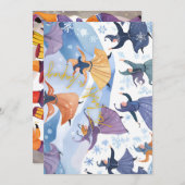 12日のクリスマス – 10の領主が跳躍 シーズンカード (正面/裏面)