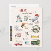 12日のコビド | "検疫"クリスマスの祝日  ポストカード (正面/裏面)