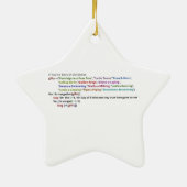 12日のジャワおよび大蛇のクリスマス セラミックオーナメント (裏面)