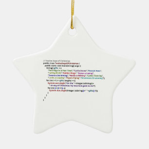 12日のジャワのクリスマス セラミックオーナメント