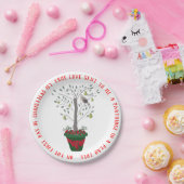 12日のナシ木のクリスマスのヤマウズラ ペーパープレート (パーティー)