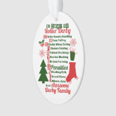 12日のローラーのダービーのクリスマス、ローラースケートで滑る オーナメント (正面)