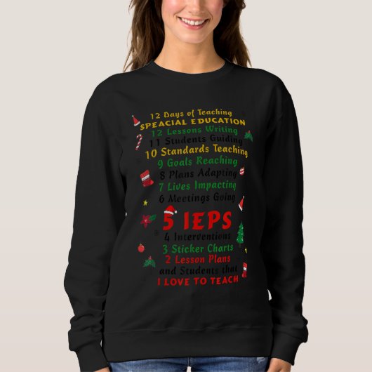 12日の先生特別教育5 Ieps Sped C スウェットシャツ (正面)