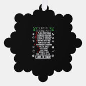 12日の数学教え先生クリスマスプレゼント オーナメントカード (正面)