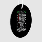12日の数学教え先生クリスマスプレゼント オーナメント (正面)