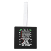 12日の数学教え先生クリスマスプレゼント キューブオーナメント (正面)